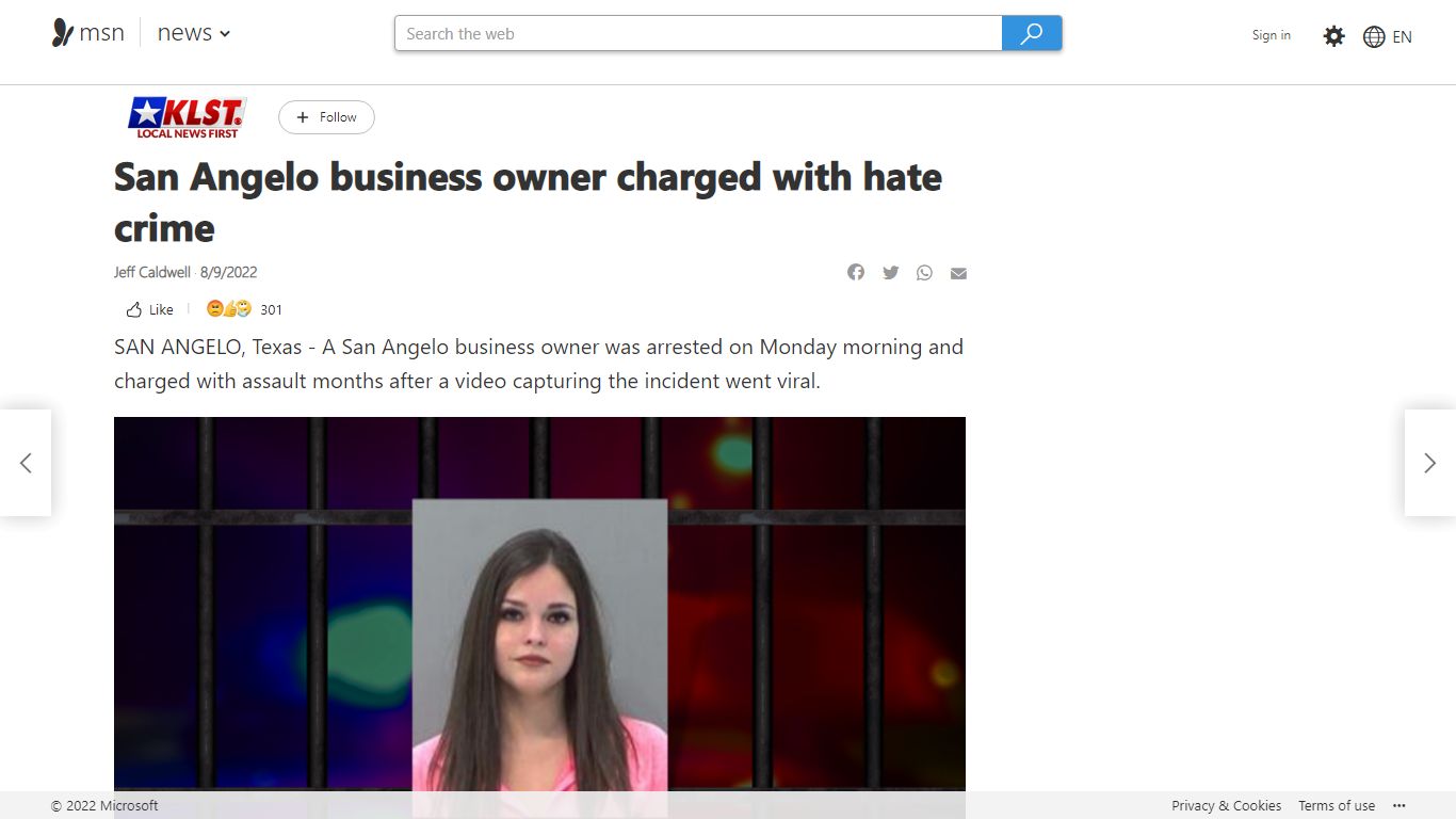 San Angelo business owner charged with hate crime